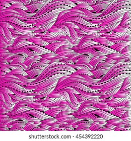 Colorful pink wavy pattern, abstract waves background, color gradient wallpaper, EPS 10