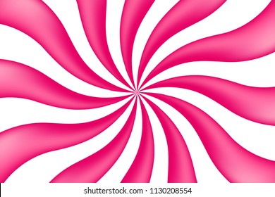 Colorful Pink And White Candy Pattern Background. Vector