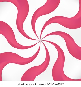 Colorful Pink And White Candy Pattern Background. Vector