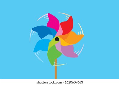 a colorful pinwheel for peace
