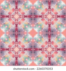 Farbige Pixelkunst Muster nahtloser grafischer Hintergrund.