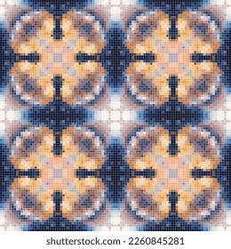 Colorful pixel art pattern seamless graphic background.
