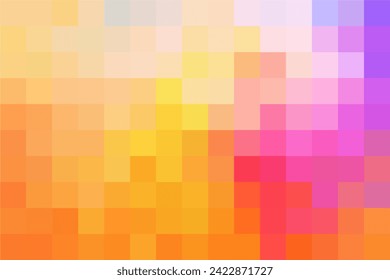 Colorful pixel background, gradient abstract tile background. Rectangular colourful check pattern.