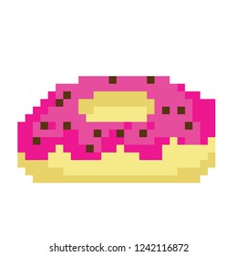 Colorful pixel donut