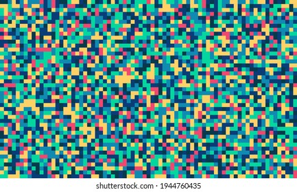 Colorful pixel dots mosaic background