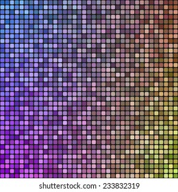 Colorful pixel mosaic design background 