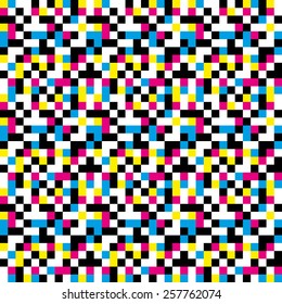 Colorful pixel pattern