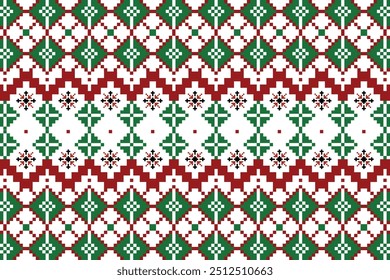 The colorful pixel pattern fabric can be used in many different ways and has no seams