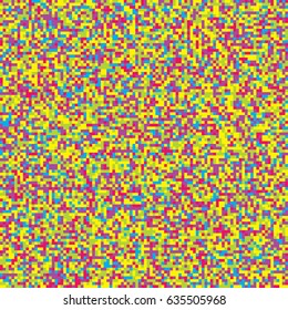 colorful pixel seamless pattern , background , vector.