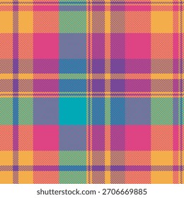 Patrón de cuadros pixelados de colores. Un toque moderno en un diseño textil clásico. Perfecto para fondos, texturas o proyectos relacionados con la moda. Vibrante y llamativo.