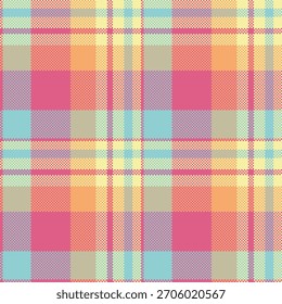 Padrão xadrez colorido e pixelado. Um fundo versátil para têxteis, vestuário ou design gráfico. Oferece uma sensação retrô, vintage ou nostálgica. Excelente para web design ou impressão