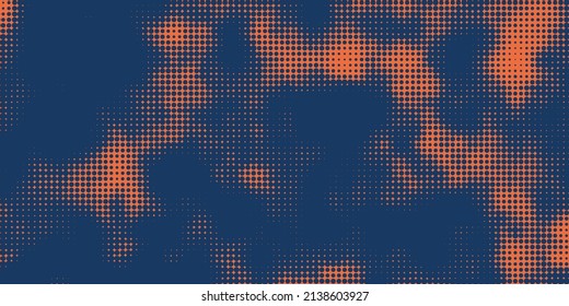 Colorful Pixelated Random Shapes Pattern - Abstract Dotted Cloud Background Design in Editable Vector Format