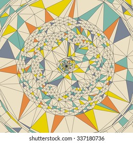 Colorful Pixels Mosaic. Abstract Background. Polygonal Vector Illustration.  