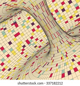 Colorful Pixels Mosaic. Abstract Background. Polygonal Vector Illustration.  