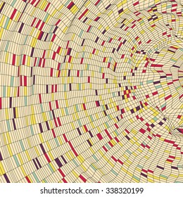 Mosaico de los Pixels coloridos. Antecedentes abstractos. Ilustración de vectores poligonales. 
