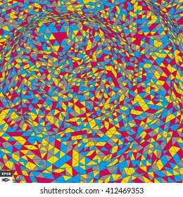 Colorful Pixels Mosaic. Abstract Background. Polygonal Vector Illustration. 
