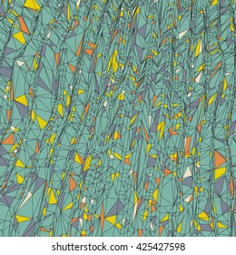Colorful Pixels Mosaic. Abstract Background. Polygonal Vector Illustration. 