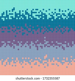 Colorful pixels. Pixels with the trend colors of 2020.