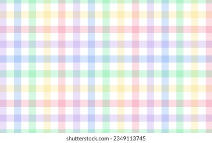 Colorful plaid background in cute pastel colors