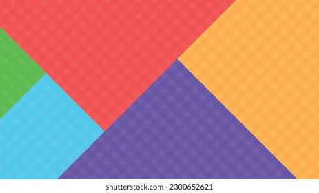 Colorful plaid geometric pattern background