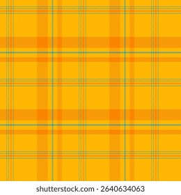 Colorful plaid repeat pattern.Checkered tartan seamless pattern in yellow.Geometric graphic vector illustration background design for fabric and prints.