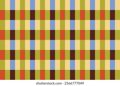 Colorful plaid seamless pattern design vector