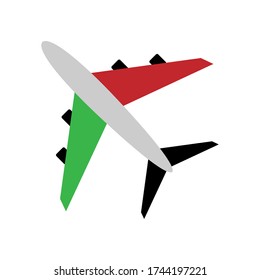 Colorful Plane Icon vector design illustration