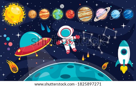 Colorful Planets Of Solar System