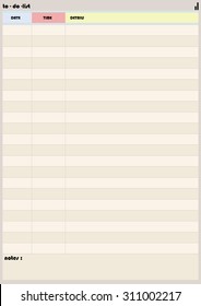 Colorful Planner.