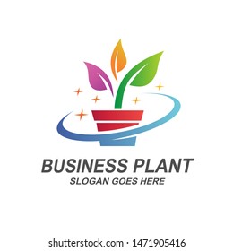 Colorful Plant Business Logo Design