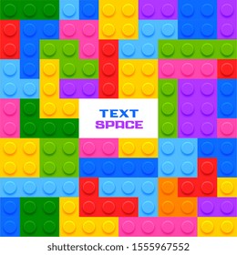 colorful plastic blocks game background