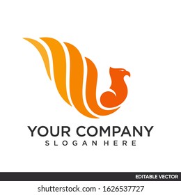 colorful and playful wings logo elegant and modern design