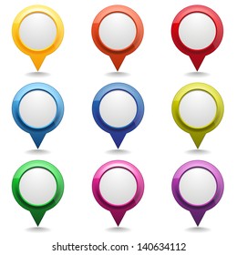 Colorful point buttons