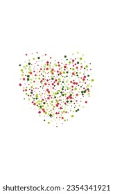 Colorful Polka Background White Vector. Dot Birthday Design. Multicolored Celebration. Rainbow Confetti Decor. Round Holiday Illustration.