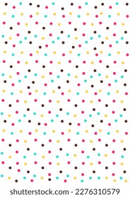 Farbige Polka-Punkt-Hintergrund.Eps10-Vektor.