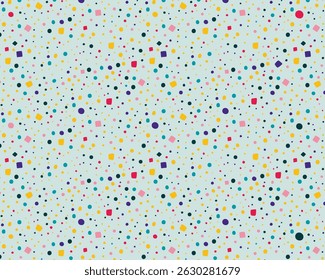 Colorful Polka Dot Background Vector Illustration for Playful Patterns in Bright Colors for Kids Designs Party Decor