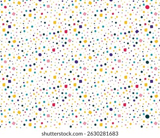 Colorful Polka Dot Background Vector Illustration for Playful Patterns in Bright Colors for Kids Designs Party Decor