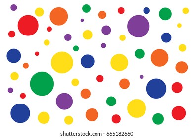 Seamless Polka Dot Pattern White Background Stock Vector (Royalty Free ...