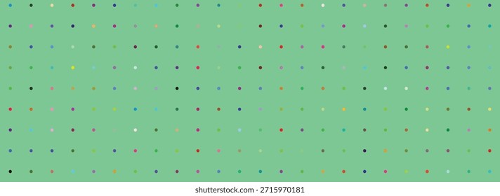 Farbiges Polka-Punktmuster auf transparentem Hintergrund