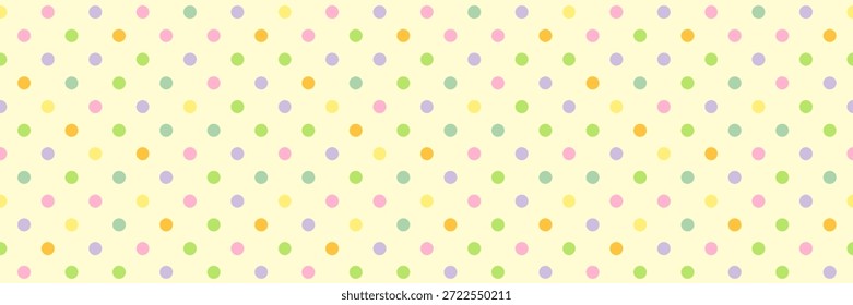 Patrón colorido de lunares, Anuncio de textura sin costuras