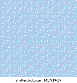  Colorful of polka dot seamless pattern design background.