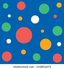 colorful polka dot seamless pattern