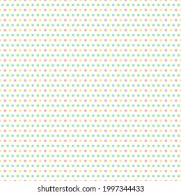 Colorful Polka Dot seamless pattern. Vector background.