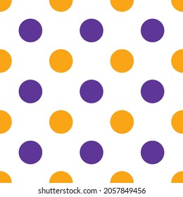 Colorful Polka Dot seamless pattern. Halloween pattern.