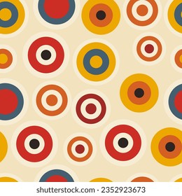 Colorful Polka Dot seamless pattern
