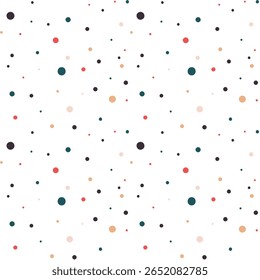 Patrón sin fisuras de lunares coloridos