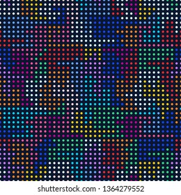 Colorful polka dot seamless pattern.Modern and simple vector background.Textile texture