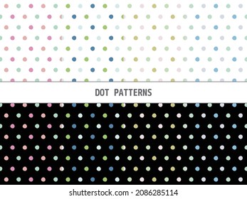 Colorful Polka Dot Swatches Set