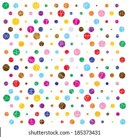 colorful polka dots background