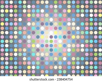 Colorful Polka Dots Background